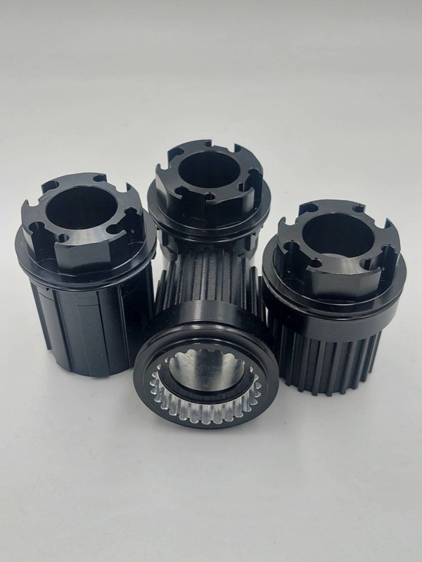 CNC machined aluminum freehub body