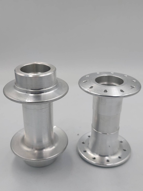 CNC machined aluminum hub column