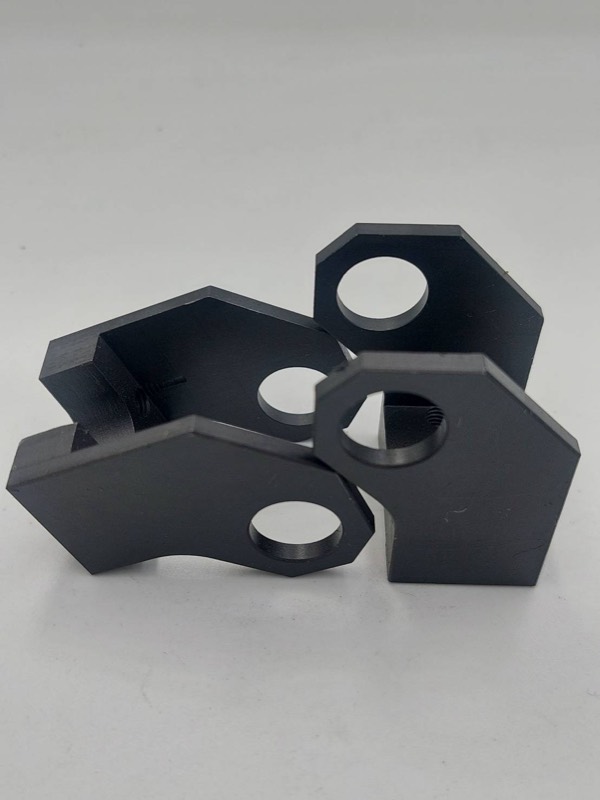 CNC machined steel fixing block